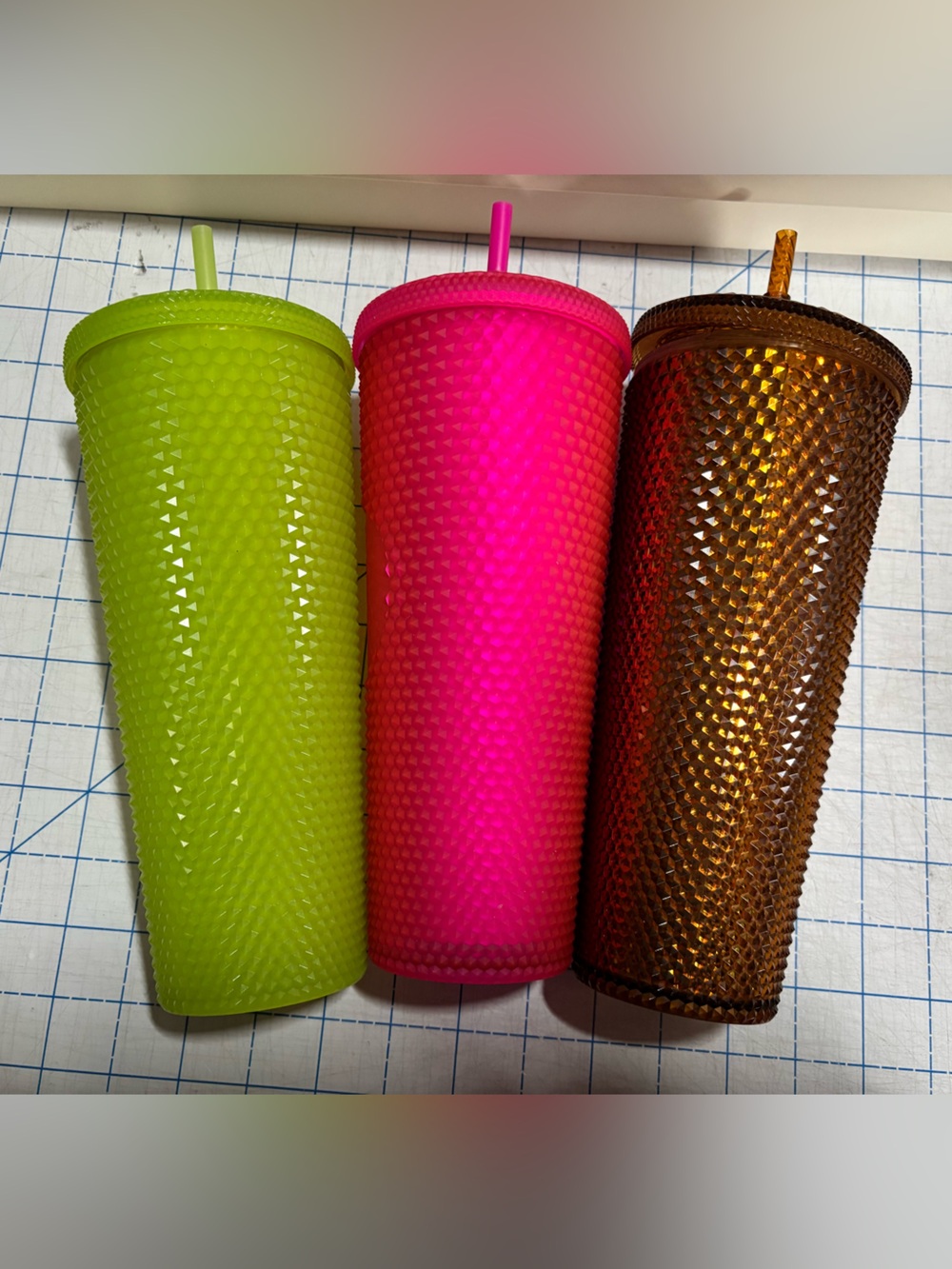 Starbucks Studded Tumbler Bundle | Pink + Copper + Glow in the Dark - Picture 5 of 5